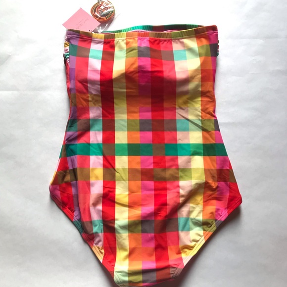 Kate Spade Convertible Halter Swimsuit Multicolor - Picture 2 of 10